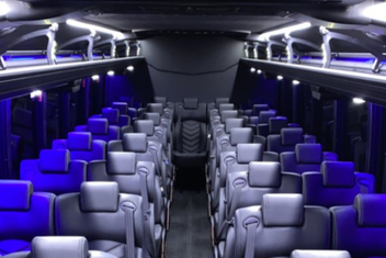 Gastonia Charter Bus Interior