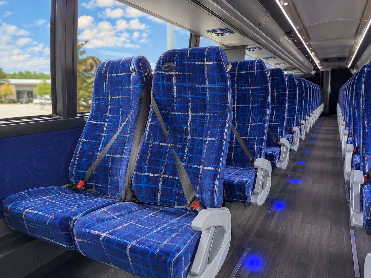 gastonia charter bus rental interior